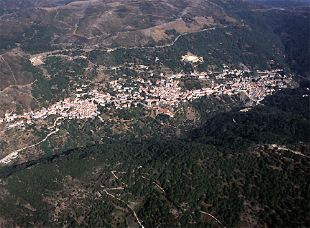 Veduta del paese di Desulo