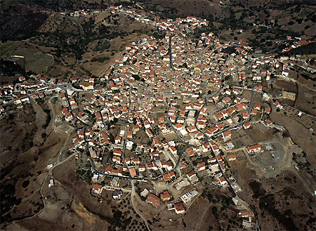 Veduta aerea di Meana Sardo