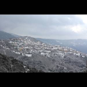 Il Comune di Gadoni sotto la neve