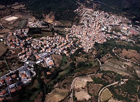 Veduta aerea di Sorgono