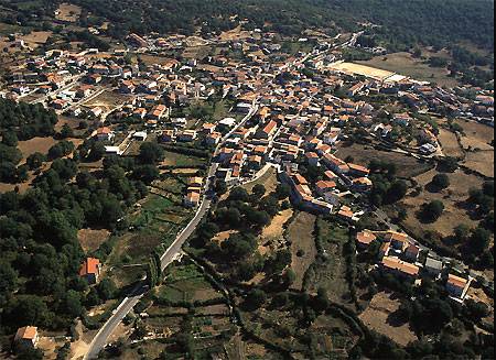 Veduta aerea di Austis