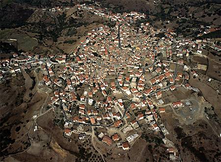 Veduta aerea di Meana Sardo