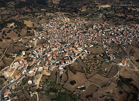 Veduta aerea di Ortueri